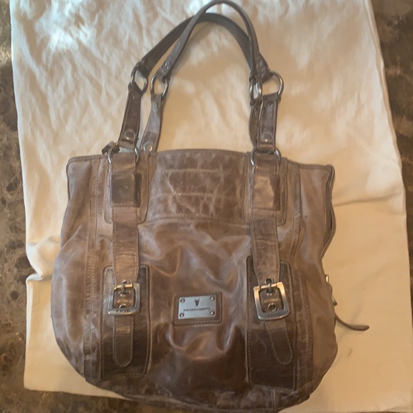 FRYE MOTO BAG !!! Distressed leather - Picture 2 of 5